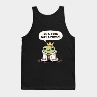 I am a Frog not a Prince Crown Frog Tank Top